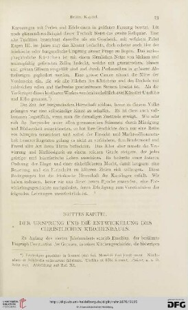 Drittes Kapitel: Der Ursprung und die Entwickelung des christlichen Kirchenbaues
