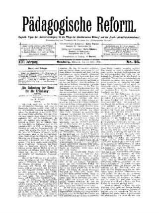 "Die Bedeutung der Kunst für die Erziehung" : (Schluß)