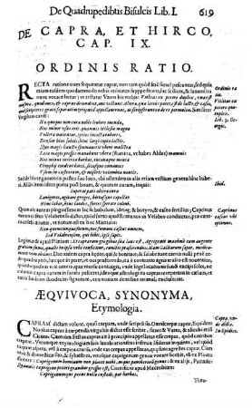 De Capra, et Hirco. Cap. IX.