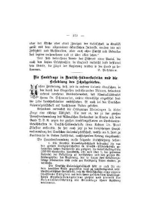 Die Landfrage in Deutsch-Südwestafrika und dir Besiedlung des Schutzgebietes