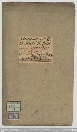 Agrippina. Excerpts - Mus.2410-F-7 : strings, bc, ob (2); HWV 6