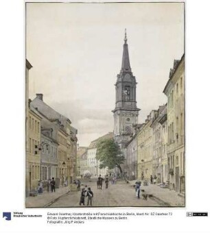 Klosterstraße mit Parochiaklkirche in Berlin