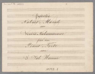 Marches; D; arrangiert; pf - BSB Mus.Schott.Ha 11522