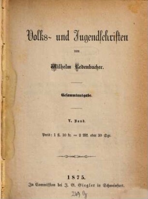 Volks- und Jugendschriften, 5