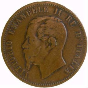 Münze, 10 Centesimi (ITL), 1866