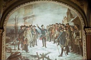 Friedrich der Große vor der Schlacht bei Leuthen 1757