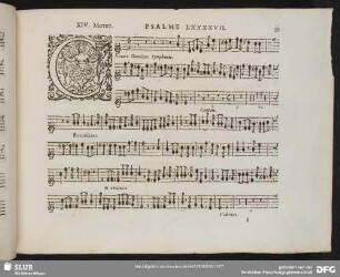 XIV. Cantate Domino canticum novum