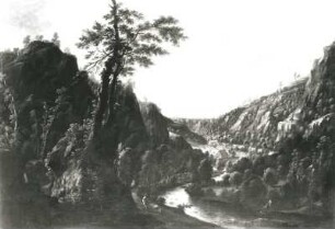 Im Plauenschen Grunde mit Buch- und Königsmühle : Thiele, Johann Alexander : Im Plauenschen Grunde mit Buch- und Königsmühle, Öl auf Leinwand, 1,04 x 1,53 m