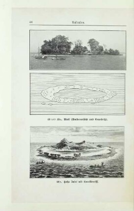 48 und 48a. Atoll (Vorderansicht und Grundriß)