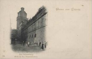 Gruss aus Leipzig: die Pleissenburg ; Blick in den Thurmhaushof