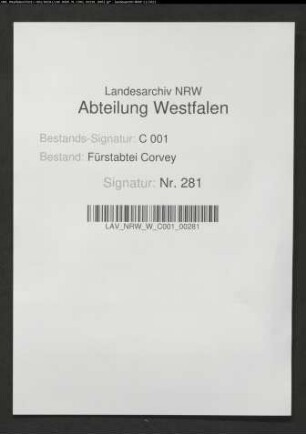 Verzeichnis der Benediktinerklöster der Bursfelder Kongregation (Catalogus alphabeticus abbiatiarum ...)