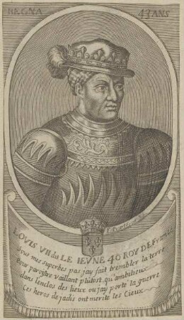 Bildnis von Lovis VII., König von Frankreich