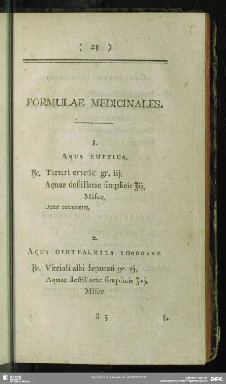 Formulae Medicinales