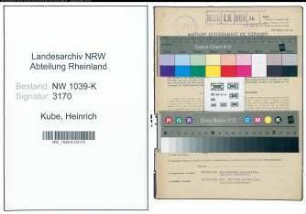 Entnazifizierung Heinrich Kube , geb. 21.11.1910 (Beamter)