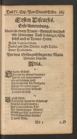 Ersten Discurses. Erste - Zehende Unterredung.