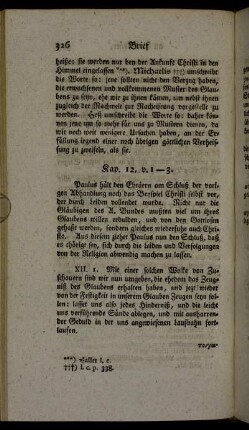 Kap. 12, v. 1- 3. - Kap. 13, v. 22. bis 25.