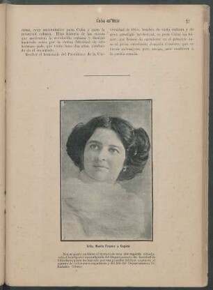 Srta. María Franco y Capiró. [Retrato]
