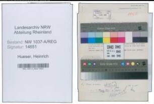 Entnazifizierung Heinrich Hueser , geb. 00.00.0000 (Arzt)