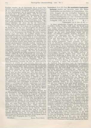 214-217 [Rezension] Tschackert, Paul, Die unveränderte Augsburgische Konfession