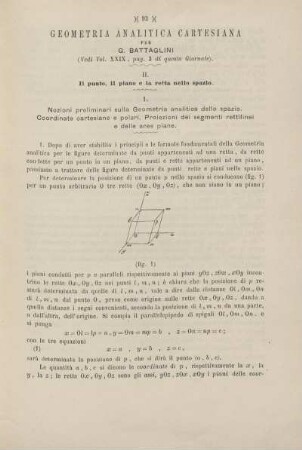 Geometria analitica cartesiana.