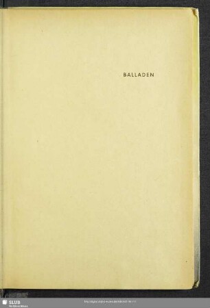 Balladen