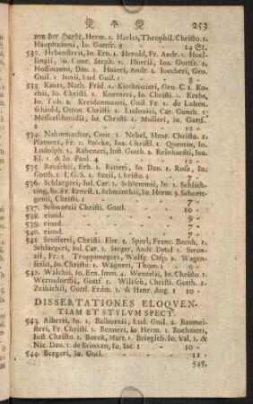 Dissertationes Eloquentiam et Stylum Spect