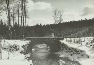 Dresdner Heide, Kannenhenkelbrücke über die Prießnitz