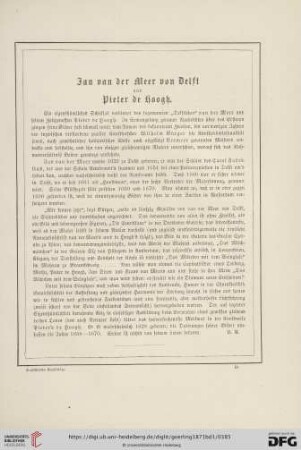 Jan der Meer von Delft und Pieter de Hoogh