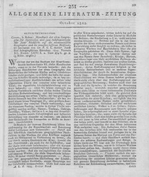 Sickler, F. K. L.: Handbuch der Alten Geographie für Gymnasien und zum Selbstunterricht. Mit steter Ruecksicht auf die numismatische Geographie, so wie auch auf die neuesten besseren Huelfsmittel. Kassel: Bohné 1824