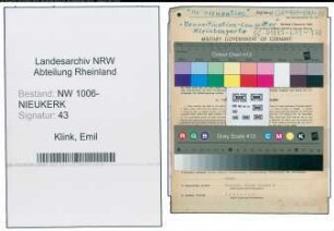 Entnazifizierung Emil Klink , geb. 15.05.1906 (Heizer)