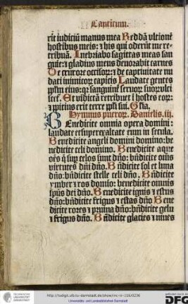Benedicite omnia opera domini...