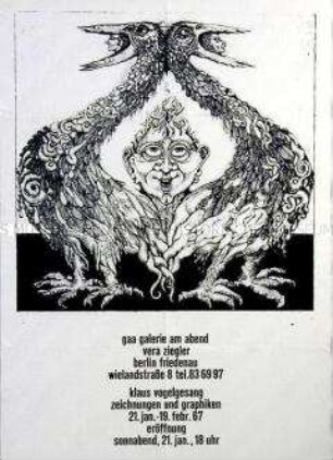 Plakat der Galerie am Abend (gaa)