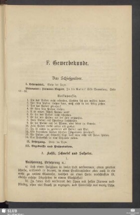 F. Gewerbekunde