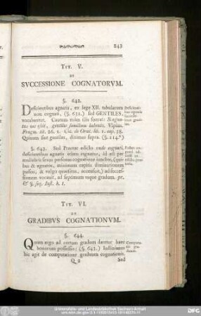 Tit. V. De Successione Cognatorum.
