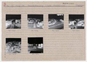 Modell: Wohngebiet Fennpfuhl (Ho-Chi-Minh-Straße)/Randbebauung (Suhl-Hochhäuser). Berlin, Lichtenberg, Landsberger Allee (Leninallee)/Weißenseer Weg (1976-1992 Ho-Chi-Minh-Straße)