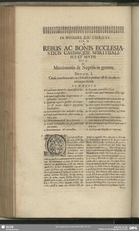 Lib. II. De Rebus Ac Bonis Ecclesiasticis Causisque Spiritualibus Et Mixtis