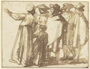 Figurengruppe im Zeitkostüm