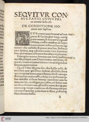 De conditione hominis ante lapsum