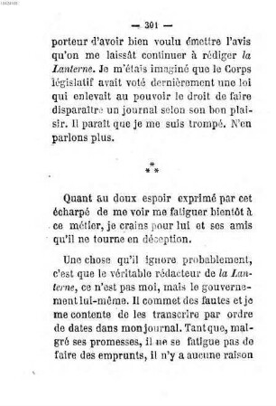 La lanterne. 6. 1868, 4. Juli