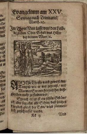 Evangelium am XXV. Sontag nach Trinitatis/ Matth. 25.