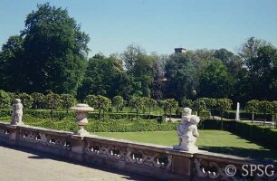 Potsdam, Park Sanssouci, Parterre Bildergalerie und Umgebung.
