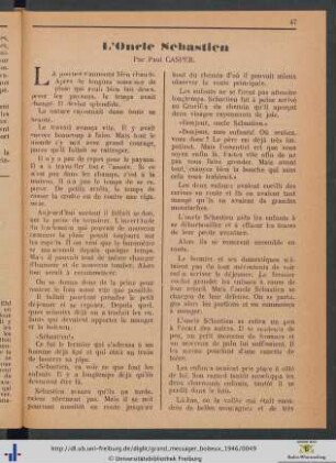 L'Oncle Sébastien.