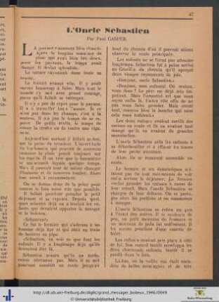 L'Oncle Sébastien.