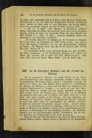 An die Turnlehrer Preußens und alle Freunde des Turnens