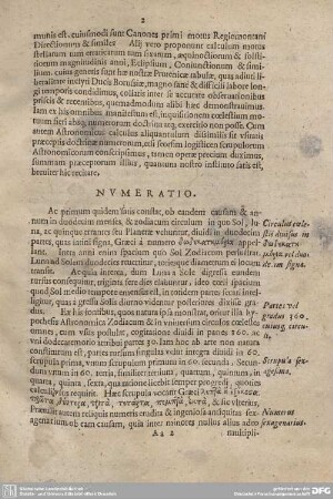 NUMERATIO.