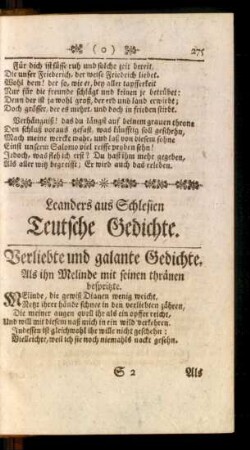 Verliebte und galante Gedichte