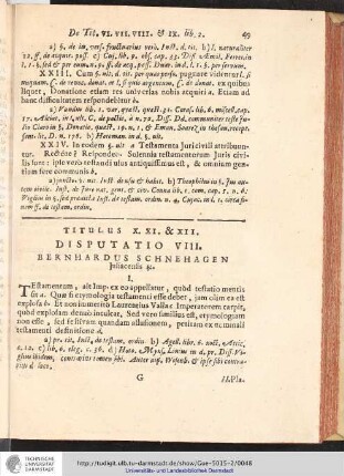 Disputatio VIII