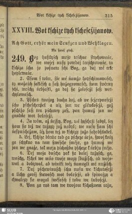 XXVIII. Wot kschize tych kschescźijanow
