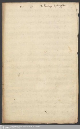 Ms. Ff. Mus. 52 - Am Sonntage Septuagesimae