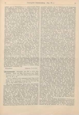 81-83 [Rezension] Litteraturdenkmäler, lateinische, des 15. und 16. Jahrhunderts. Hrsg. von Max Hermann und Siegfr. Szamatólski. 5. und 6. Hft